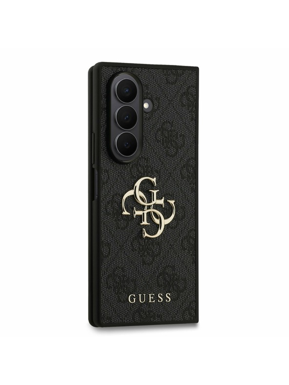 Guess Guess PU 4G Metal Logo Stražnji Poklopac za Samsung Galaxy Z Fold 7 Grey