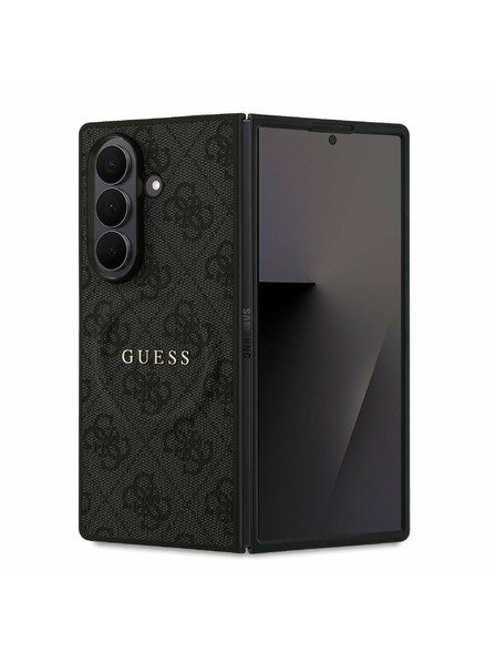 Guess Guess PU Leather 4G Colored Ring Magnetic Stražnji Poklopac za Samsung Galaxy Z Fold 7 Black