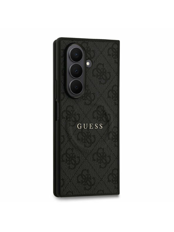 Guess Guess PU Leather 4G Colored Ring Magnetic Stražnji Poklopac za Samsung Galaxy Z Fold 7 Black