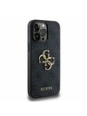 Guess Guess PU 4G Metal Logo Stražnji Poklopac za iPhone 14 Pro Max Grey