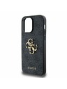 Guess Guess PU 4G Metal Logo Stražnji Poklopac za iPhone 14 Pro Max Grey
