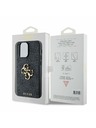 Guess Guess PU 4G Metal Logo Stražnji Poklopac za iPhone 14 Pro Max Grey