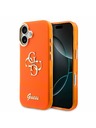 Guess Guess IML 4G Script Metal Logo Stražnji Poklopac za iPhone 17 Orange