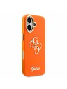 Guess Guess IML 4G Script Metal Logo Stražnji Poklopac za iPhone 17 Orange