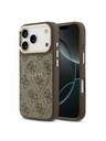 Guess Guess PU Leather 4G Gold Frame MagSafe Stražnji Poklopac za iPhone 17 Pro Brown