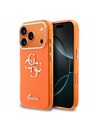 Guess Guess IML 4G Script Metal Logo Stražnji Poklopac za iPhone 17 Pro Orange