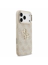 Guess Guess PU Leather 4G Metal Logo Gold Frame Stražnji Poklopac za iPhone 17 Pro Max Pink