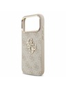 Guess Guess PU Leather 4G Metal Logo Gold Frame Stražnji Poklopac za iPhone 17 Pro Max Pink