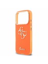 Guess Guess IML 4G Script Metal Logo Stražnji Poklopac za iPhone 17 Pro Max Orange
