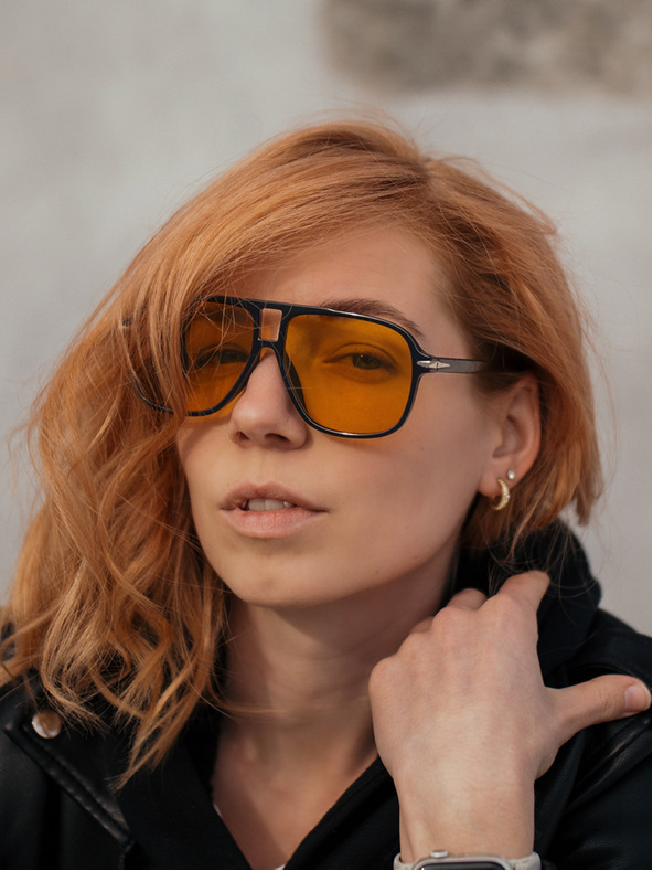VEYREY VeryRey Pilotove sunčane naočale Ghost orange