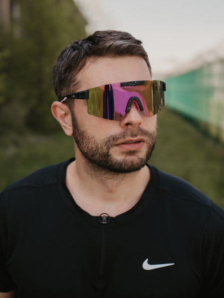 VEYREY Ljubičaste unisex polarizirane sportske sunčane naočale VeyRey Sesto