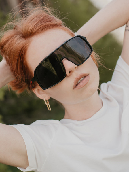 VEYREY Crne unisex polarizirane sportske sunčane naočale VeyRey Gisilbert