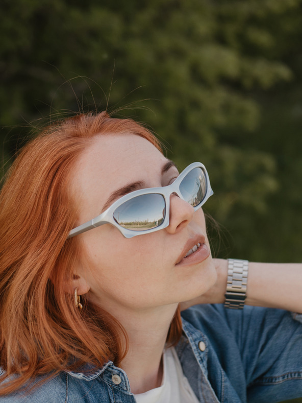 VEYREY Bijele unisex sunčane naočale VeyRey Narel