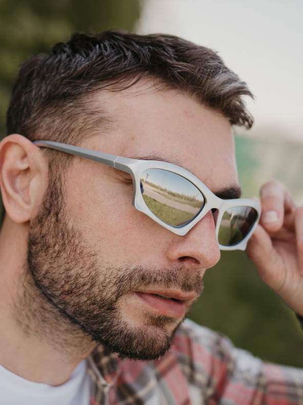 VEYREY Bijele unisex sunčane naočale VeyRey Narel