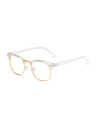 VEYREY VeyRey Blue Light Blocking Glasses Oval Sigrid Clear