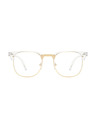 VEYREY VeyRey Blue Light Blocking Glasses Oval Sigrid Clear