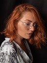 VEYREY VeyRey Blue Light Blocking Glasses Oval Sigrid Clear