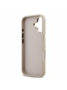 Guess Guess PU Leather 4G Metal Logo Gold Frame Stražnji Poklopac za iPhone 17 Pink