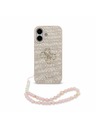 Guess Guess PU 4G Metal Logo Strap Stražnji Poklopac za iPhone 17 Pink