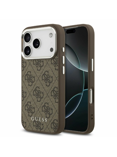 Guess Guess 4G MagSafe Stražnji Poklopac za iPhone 17 Pro Brown
