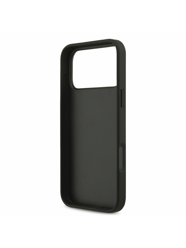 Guess Guess PU 4G Metal Logo Strap Stražnji Poklopac za iPhone 17 Pro Max Black