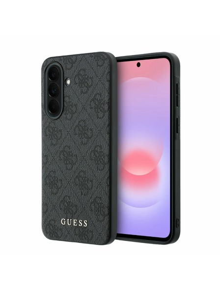 Guess Guess PU 4G Metal Classic Logo Stražnji Poklopac za Samsung Galaxy A37 Grey
