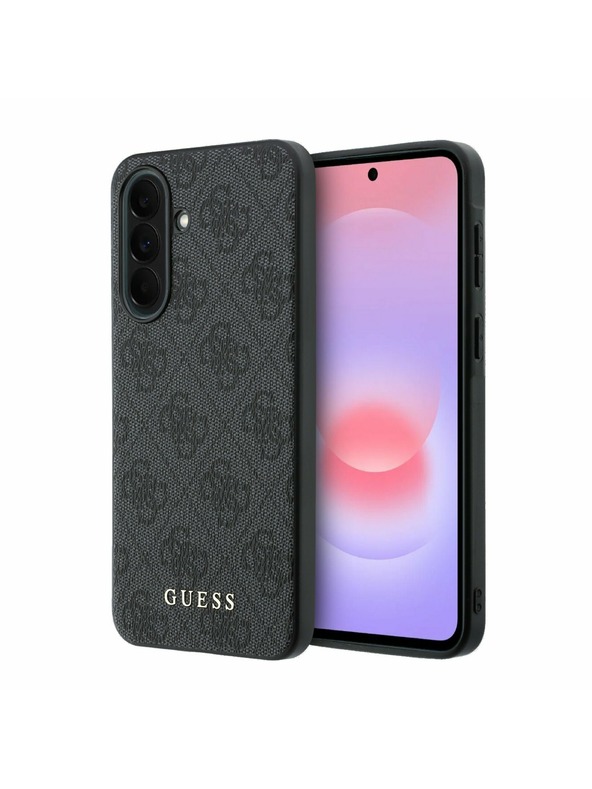 Guess Guess PU 4G Metal Classic Logo Stražnji Poklopac za Samsung Galaxy A37 Grey