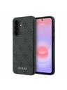 Guess Guess PU 4G Metal Classic Logo Stražnji Poklopac za Samsung Galaxy A37 Grey