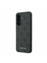 Guess Guess PU 4G Metal Classic Logo Stražnji Poklopac za Samsung Galaxy A37 Grey