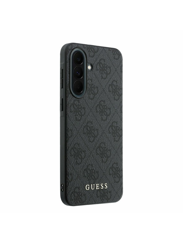 Guess Guess PU 4G Metal Classic Logo Stražnji Poklopac za Samsung Galaxy A37 Grey