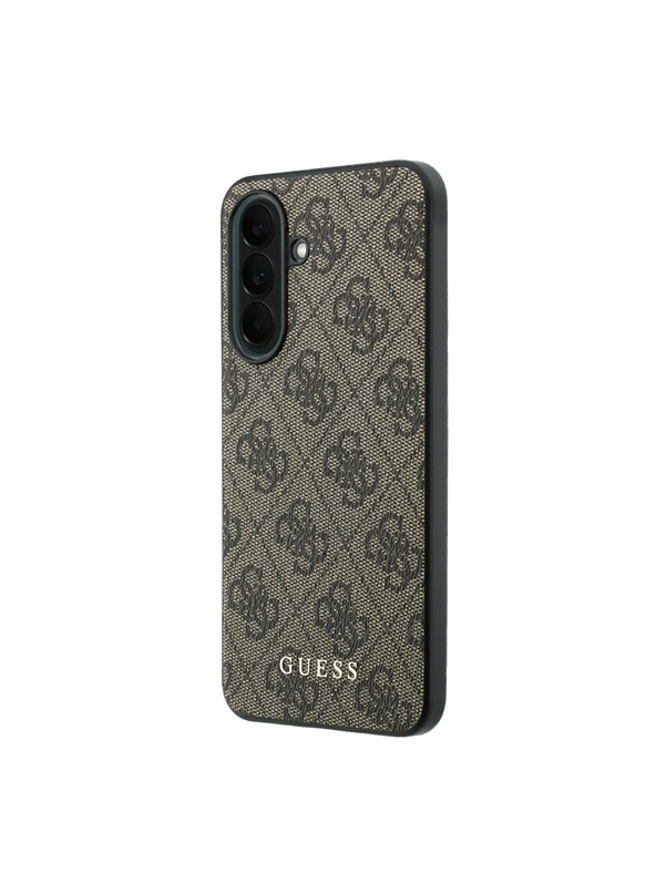 Guess Guess PU 4G Metal Classic Logo Stražnji Poklopac za Samsung Galaxy A37 Brown