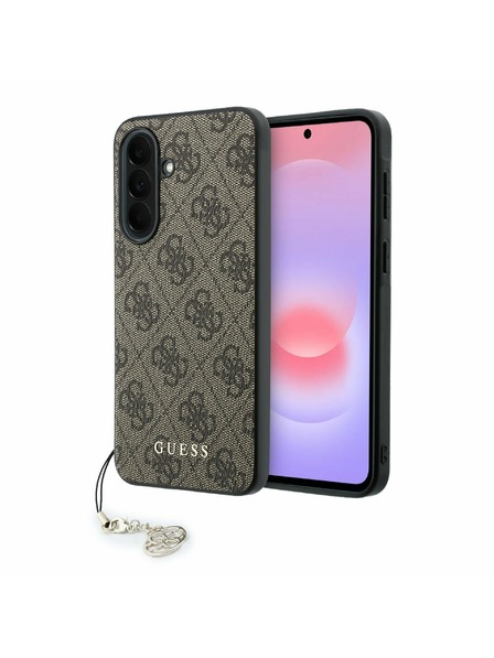 Guess Guess 4G Charm Stražnji Poklopac za Samsung Galaxy A37 Brown