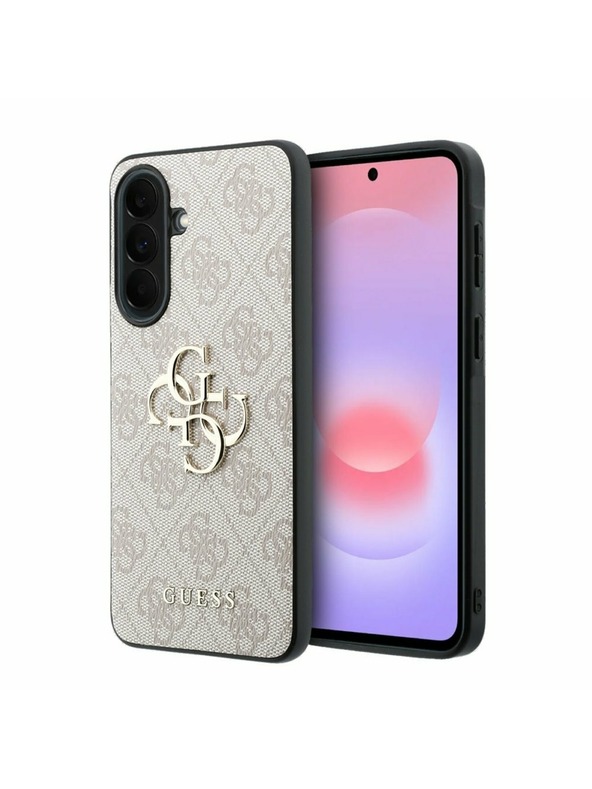 Guess Guess PU 4G Metal Logo Stražnji Poklopac za Samsung Galaxy A37 Pink