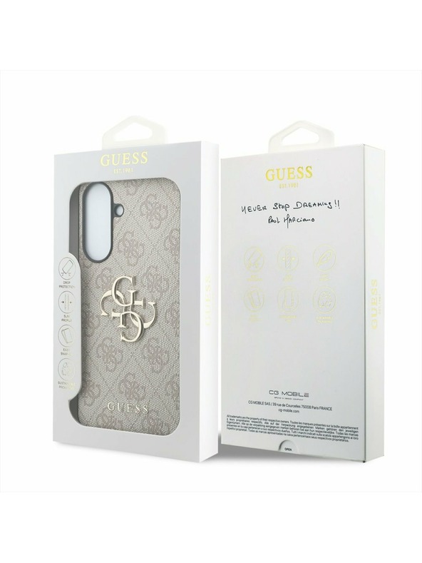 Guess Guess PU 4G Metal Logo Stražnji Poklopac za Samsung Galaxy A37 Pink