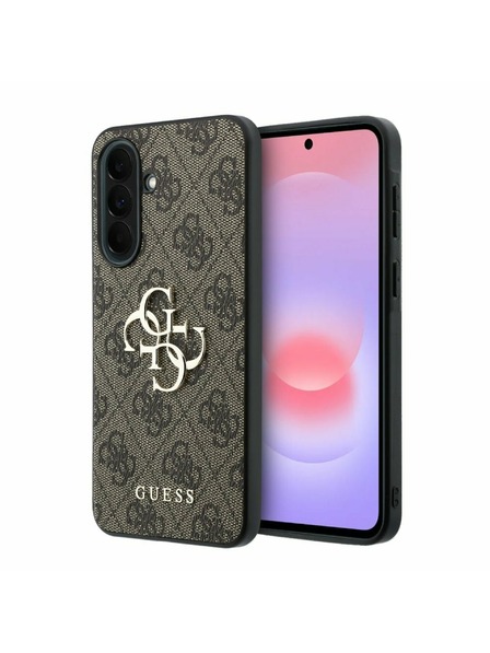 Guess Guess PU 4G Metal Logo Stražnji Poklopac za Samsung Galaxy A37 Brown