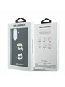 Karl Lagerfeld Karl Lagerfeld Liquid Silicone Metal Karl and Choupette Stražnji Poklopac za Samsung Galaxy A37 Black