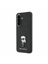Karl Lagerfeld Karl Lagerfeld Fixed Glitter Metal Ikonik Stražnji Poklopac za Samsung Galaxy A57 Black