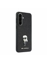 Karl Lagerfeld Karl Lagerfeld Fixed Glitter Metal Ikonik Stražnji Poklopac za Samsung Galaxy A57 Black