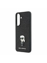 Karl Lagerfeld Karl Lagerfeld Fixed Glitter Metal Ikonik Stražnji Poklopac za Samsung Galaxy A57 Black