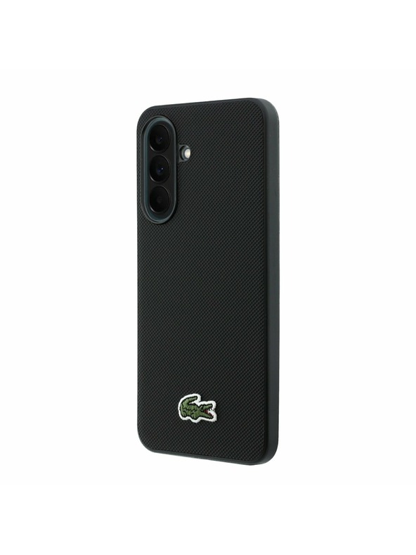 Lacoste Lacoste Iconic Petit Pique Woven Logo MagSafe Stražnji Poklopac za Samsung Galaxy A37 Black