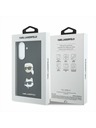 Karl Lagerfeld Karl Lagerfeld Liquid Silicone Metal Karl and Choupette Stražnji Poklopac za Samsung Galaxy A57 Black