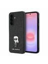 Karl Lagerfeld Karl Lagerfeld Fixed Glitter Metal Ikonik Stražnji Poklopac za Samsung Galaxy A37 Black