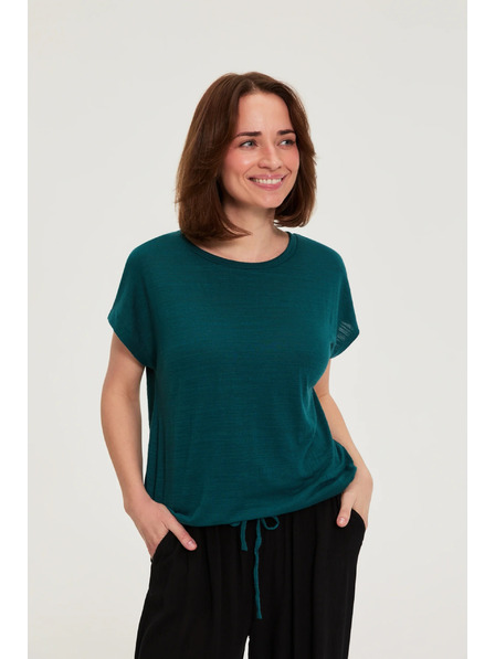 Moodo Bluza s kratkim rukavom zelena Moodo