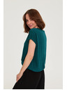 Moodo Bluza s kratkim rukavom zelena Moodo