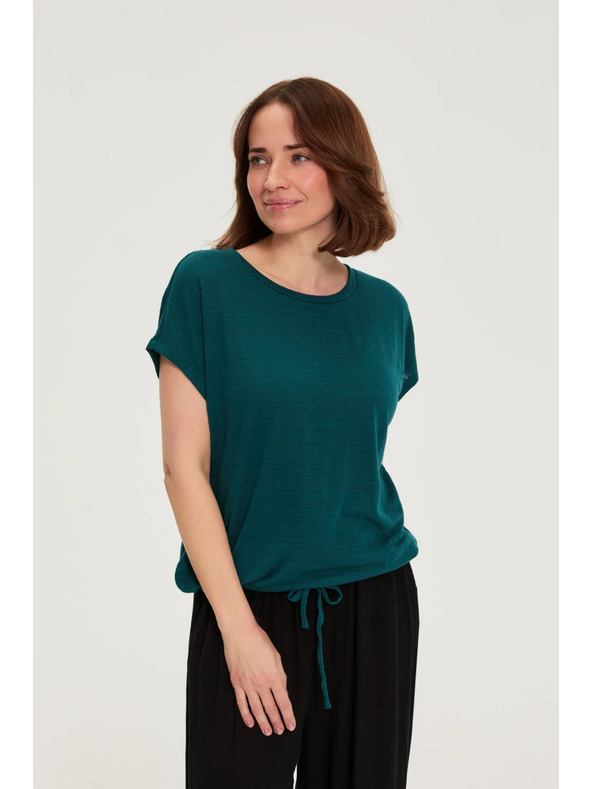 Moodo Bluza s kratkim rukavom zelena Moodo