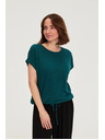 Moodo Bluza s kratkim rukavom zelena Moodo
