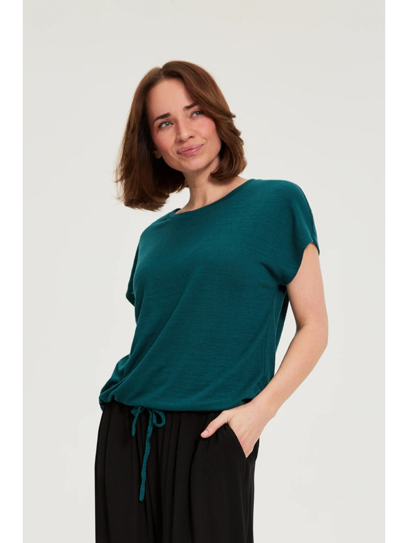 Moodo Bluza s kratkim rukavom zelena Moodo