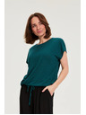 Moodo Bluza s kratkim rukavom zelena Moodo