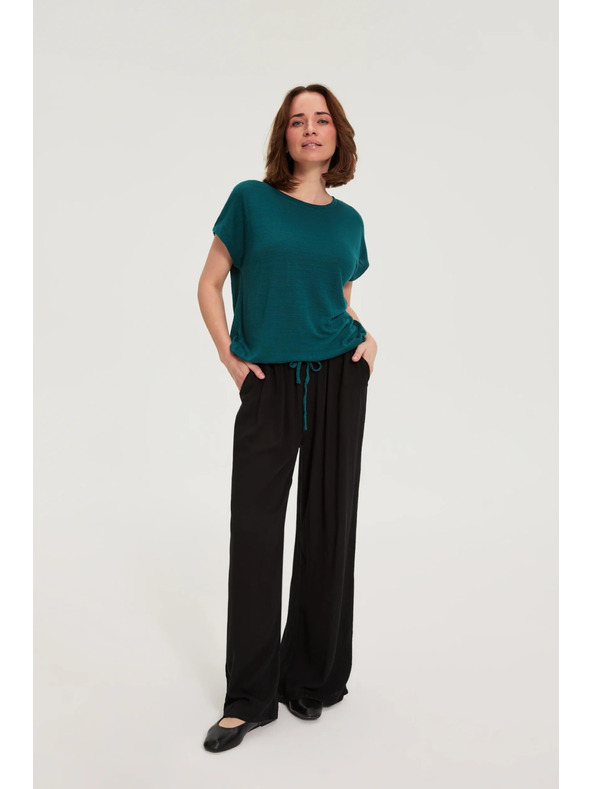 Moodo Bluza s kratkim rukavom zelena Moodo