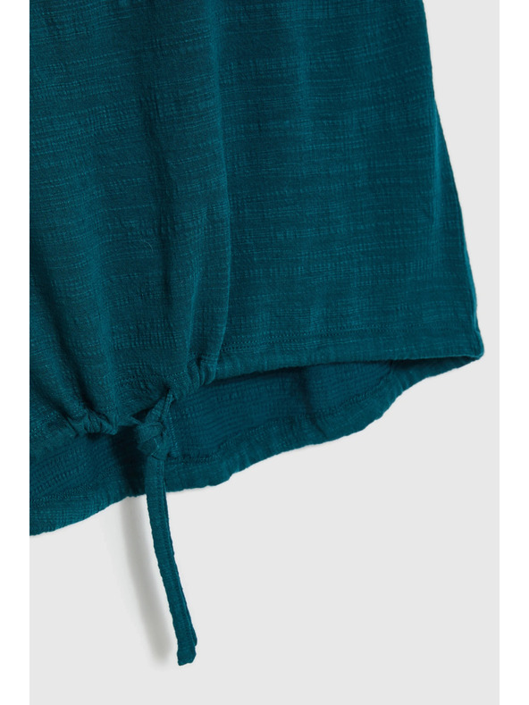 Moodo Bluza s kratkim rukavom zelena Moodo